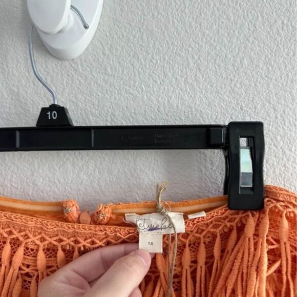 Anthropologie Let me Be Fringed Plus Size Mini Dress NWT- Sz 1X - Picture 6 of 8